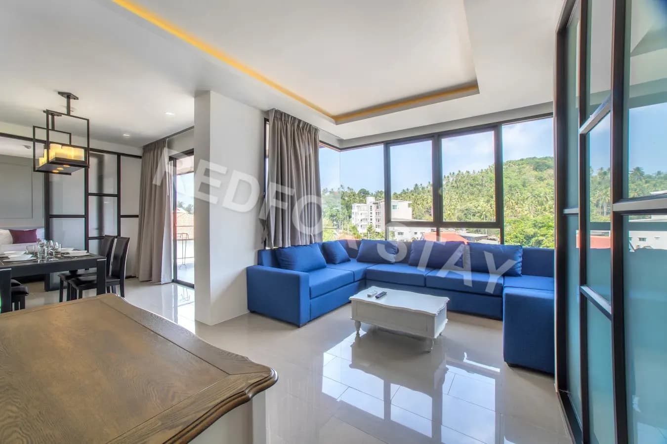 Современные апартаменты с 2 спальнями в Palmyrah Surin Condo Bountyphuket